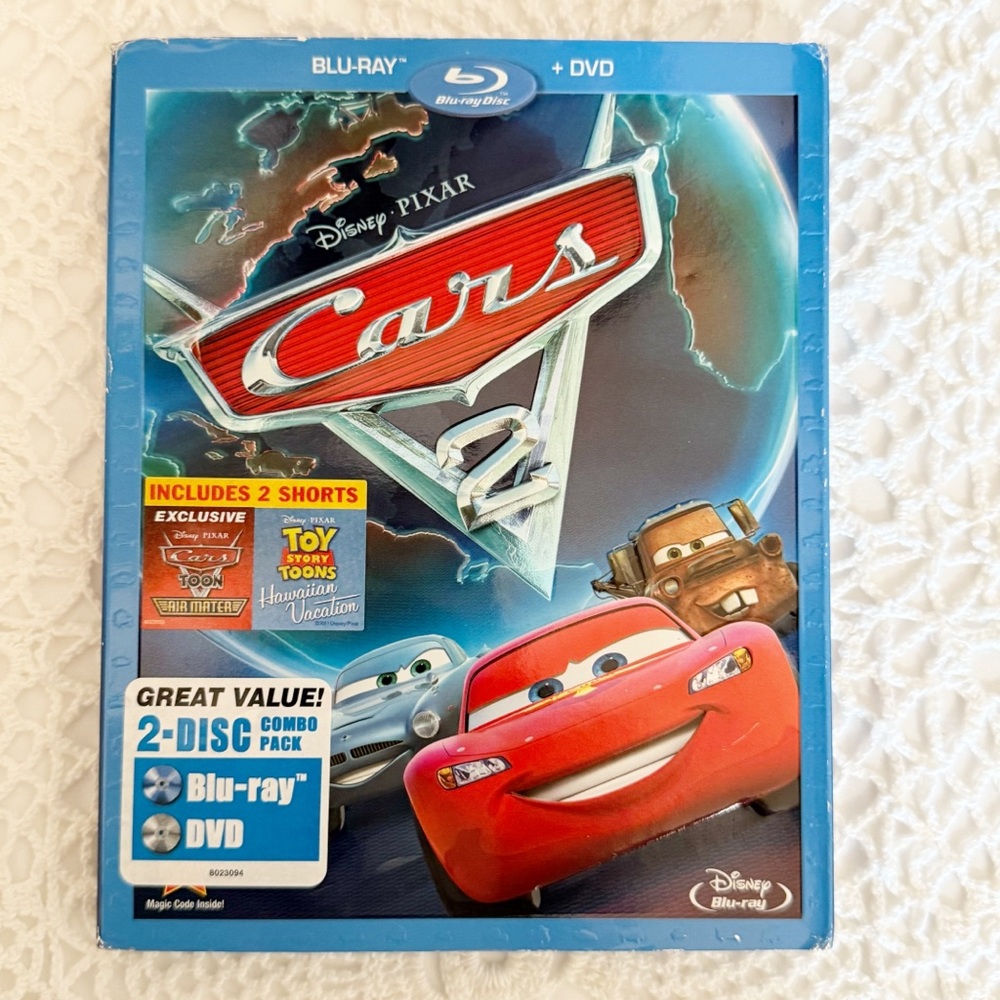 Disney Pixar Cars 2 Blu-ray and DVD 2-Disc Set - Clean Discs